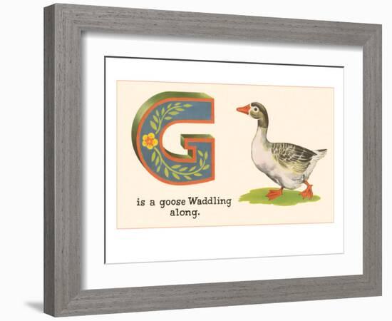 G is a Goose-null-Framed Premium Giclee Print