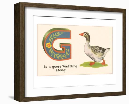 G is a Goose-null-Framed Premium Giclee Print