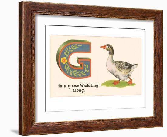 G is a Goose-null-Framed Premium Giclee Print