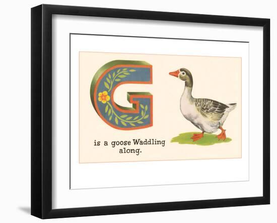 G is a Goose-null-Framed Premium Giclee Print