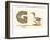 G is a Goose-null-Framed Art Print