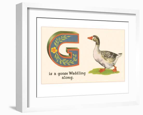 G is a Goose-null-Framed Art Print