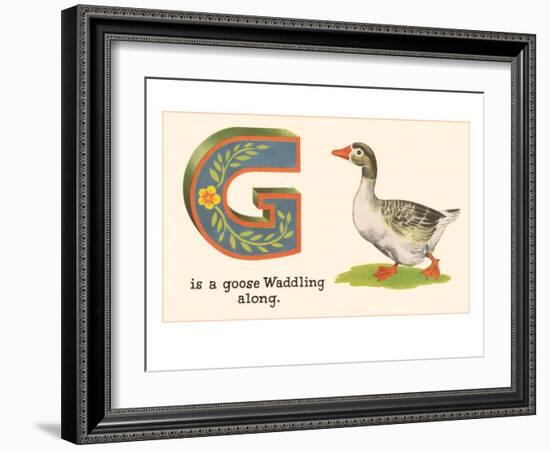 G is a Goose-null-Framed Art Print