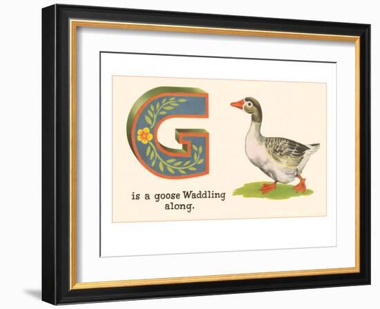 G is a Goose-null-Framed Art Print