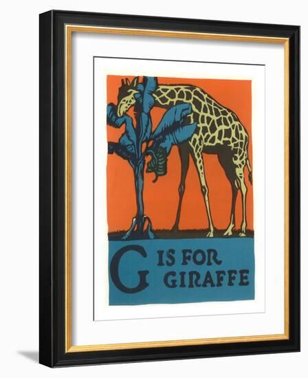 G is for Giraffe-null-Framed Art Print