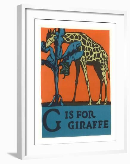 G is for Giraffe-null-Framed Art Print