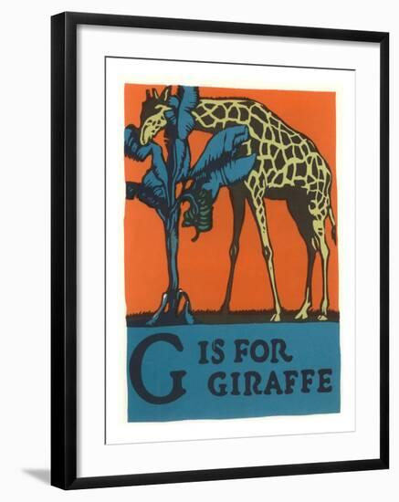 G is for Giraffe-null-Framed Art Print