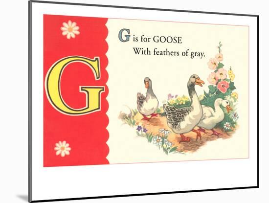 G is for Goose-null-Mounted Art Print