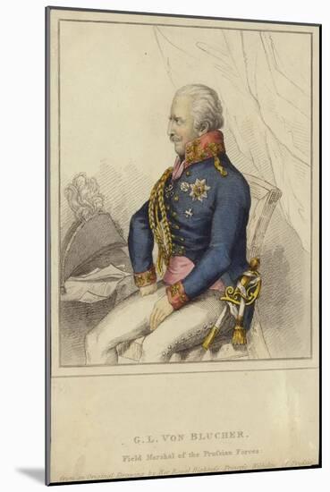 G L Von Blucher, Field Marshal of the Prussian Forces (1742-1819)-German School-Mounted Giclee Print
