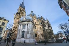 Aachen Cathedral Cupola and Barbarossa's Chandelier-G&M-Photographic Print