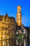 Houses Along a Channel, Historic Center of Bruges, UNESCO World Heritage Site, Belgium, Europe-G&M-Photographic Print