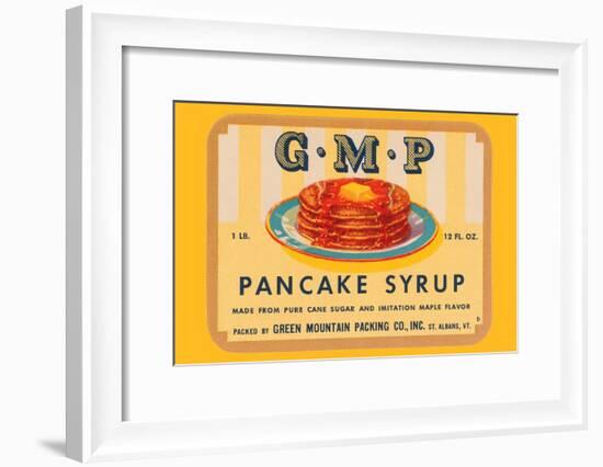 G.M.P. Pancake Syrup-null-Framed Art Print