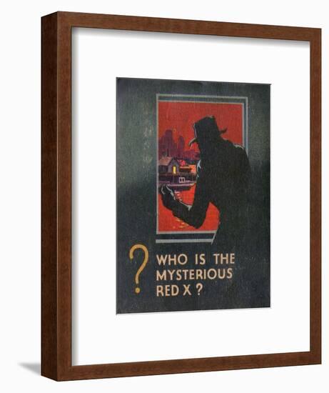 G-Man Vs the Red X Book Back Cover-null-Framed Art Print