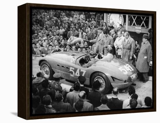 G Marzotto in a 4.1 Ferrari, Taking Part in the Mille Miglia, 1953-null-Framed Premier Image Canvas