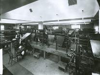 New York Evening Post Type-Setting Room-G.P. & Son Hall-Photographic Print