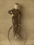 Child on a Unicycle, Late 19th Century-G. & R. Lavis-Framed Premier Image Canvas