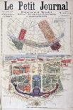 Plan for the Trocadero and Universal Exhibition of 1900, Paris, 1900-G Rochet-Framed Giclee Print