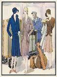 Ladies and Their Luggage Wait on the Platform for a Porter-G. Sacy-Art Print