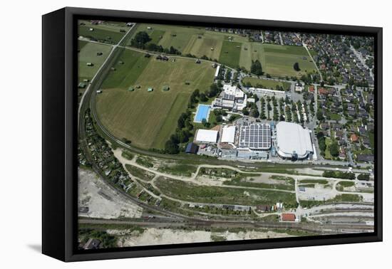 G7 Summit 2015 on Castle Elmau, Garmisch-Partenkirchen, Olympic Ice Sports Centre-Frank Fleischmann-Framed Premier Image Canvas