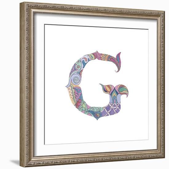 G-Green Girl-Framed Giclee Print