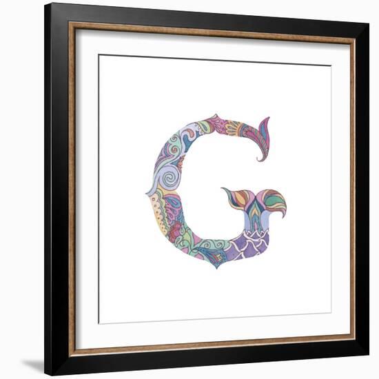 G-Green Girl-Framed Giclee Print