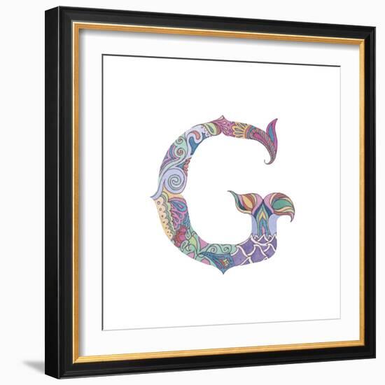 G-Green Girl-Framed Giclee Print