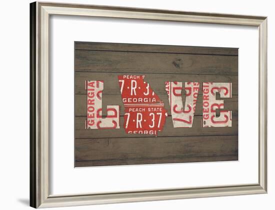 GA State Love-Design Turnpike-Framed Giclee Print