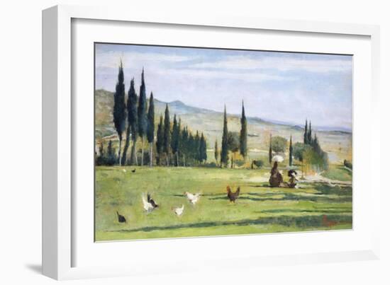 Gabbro Landscape-Silvestro Lega-Framed Giclee Print