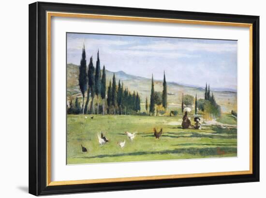 Gabbro Landscape-Silvestro Lega-Framed Giclee Print