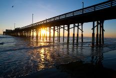 Newport Beach Pier Sundown-gabe9000c-Framed Photographic Print