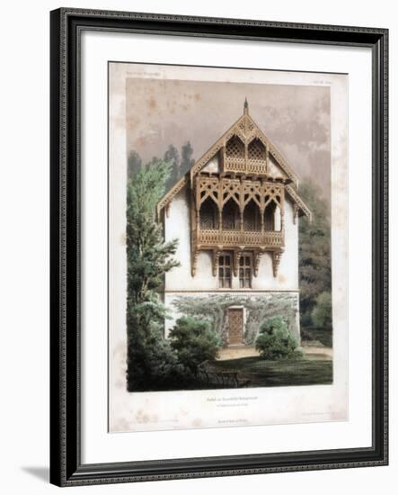 Gable on a Residential Building, Schonhausen, Near Berlin, Germany, C1850-Anst von W Loeillot-Framed Giclee Print