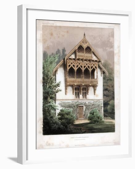 Gable on a Residential Building, Schonhausen, Near Berlin, Germany, C1850-Anst von W Loeillot-Framed Giclee Print