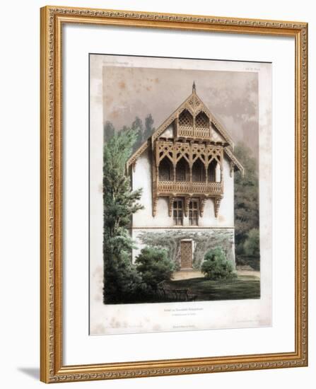 Gable on a Residential Building, Schonhausen, Near Berlin, Germany, C1850-Anst von W Loeillot-Framed Giclee Print