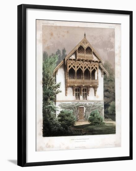 Gable on a Residential Building, Schonhausen, Near Berlin, Germany, C1850-Anst von W Loeillot-Framed Giclee Print