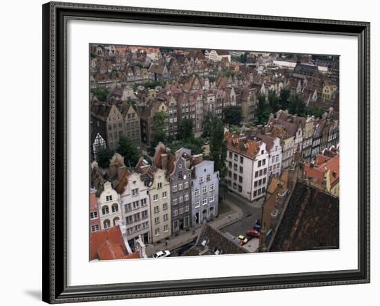 Gables and Painted Facades of Hanseatic Gdansk, Gdansk, Pomerania, Poland-Ken Gillham-Framed Photographic Print