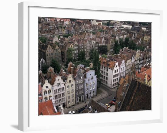 Gables and Painted Facades of Hanseatic Gdansk, Gdansk, Pomerania, Poland-Ken Gillham-Framed Photographic Print