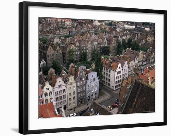 Gables and Painted Facades of Hanseatic Gdansk, Gdansk, Pomerania, Poland-Ken Gillham-Framed Photographic Print