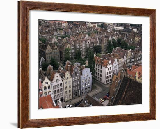 Gables and Painted Facades of Hanseatic Gdansk, Gdansk, Pomerania, Poland-Ken Gillham-Framed Photographic Print