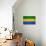 Gabon Flag Design with Wood Patterning - Flags of the World Series-Philippe Hugonnard-Art Print displayed on a wall