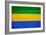 Gabon Flag Design with Wood Patterning - Flags of the World Series-Philippe Hugonnard-Framed Art Print