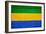 Gabon Flag Design with Wood Patterning - Flags of the World Series-Philippe Hugonnard-Framed Art Print