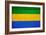 Gabon Flag Design with Wood Patterning - Flags of the World Series-Philippe Hugonnard-Framed Art Print