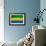 Gabon Flag Design with Wood Patterning - Flags of the World Series-Philippe Hugonnard-Framed Premium Giclee Print displayed on a wall