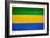 Gabon Flag Design with Wood Patterning - Flags of the World Series-Philippe Hugonnard-Framed Premium Giclee Print