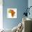 Gabon on Actual Map of Africa-michal812-Framed Premium Giclee Print displayed on a wall