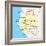 Gabon Political Map-Peter Hermes Furian-Framed Art Print