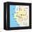 Gabon Political Map-Peter Hermes Furian-Framed Stretched Canvas