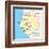 Gabon Political Map-Peter Hermes Furian-Framed Art Print