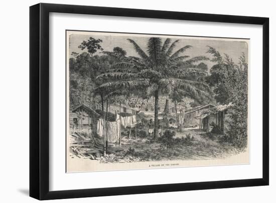 Gabon Village-null-Framed Art Print