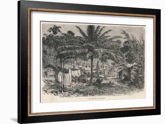 Gabon Village-null-Framed Art Print